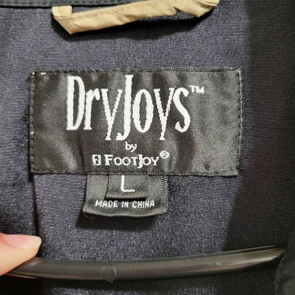 Dryjoys‎ by Footjoy Full Zip Removable Sleeves Beige Jacket Men's Size Lg - Picture 13 of 16